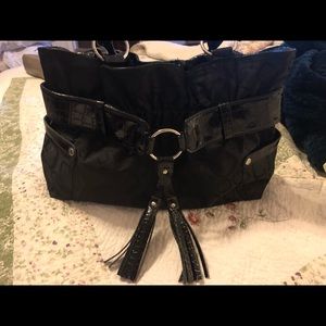 🔥3/$25 Black purse with silver tone hardware